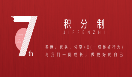 積分制7周年！來看看有哪些你想要的！
